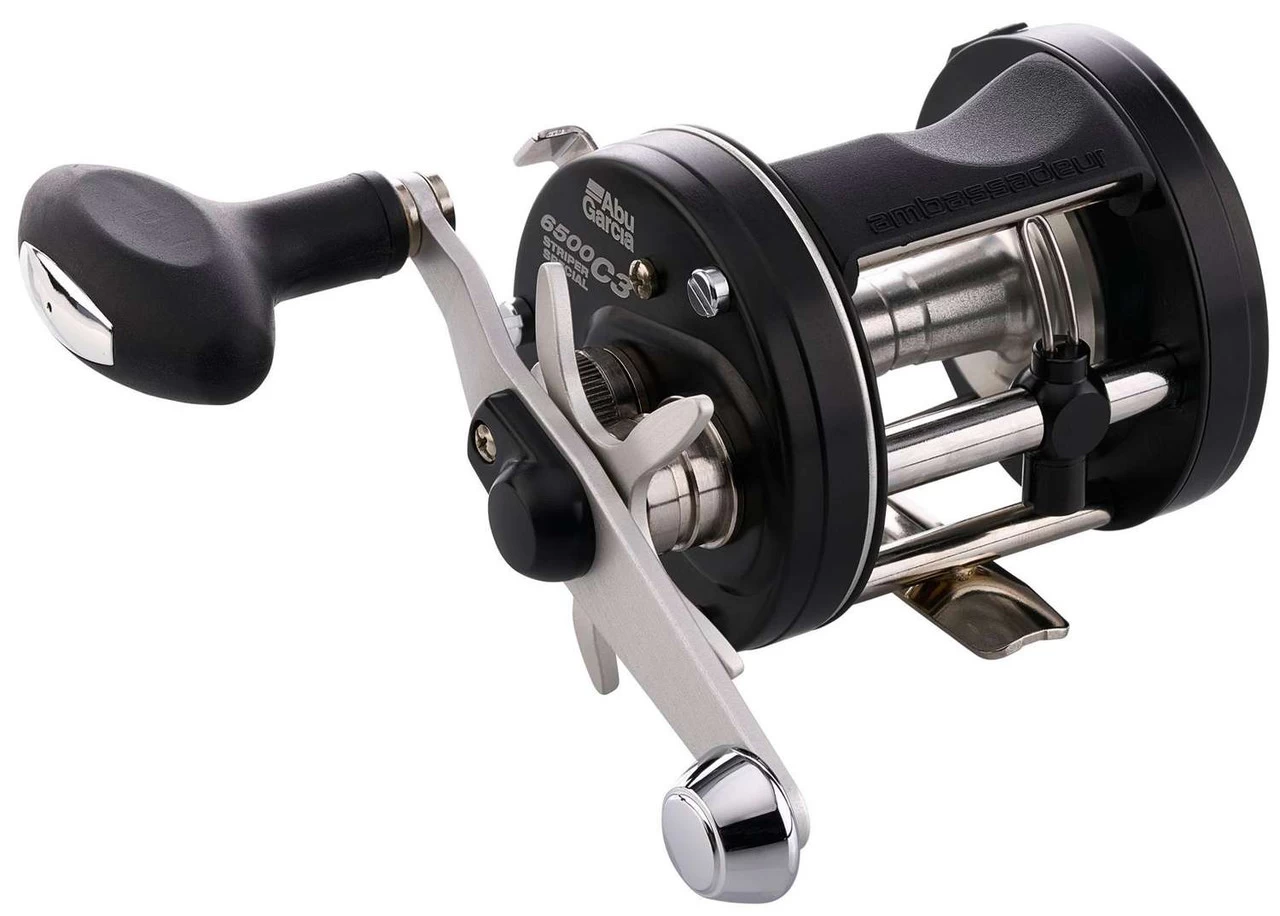 Abu Garcia C3 Striper Special Round Baitcasting Reel - Black - Image 2
