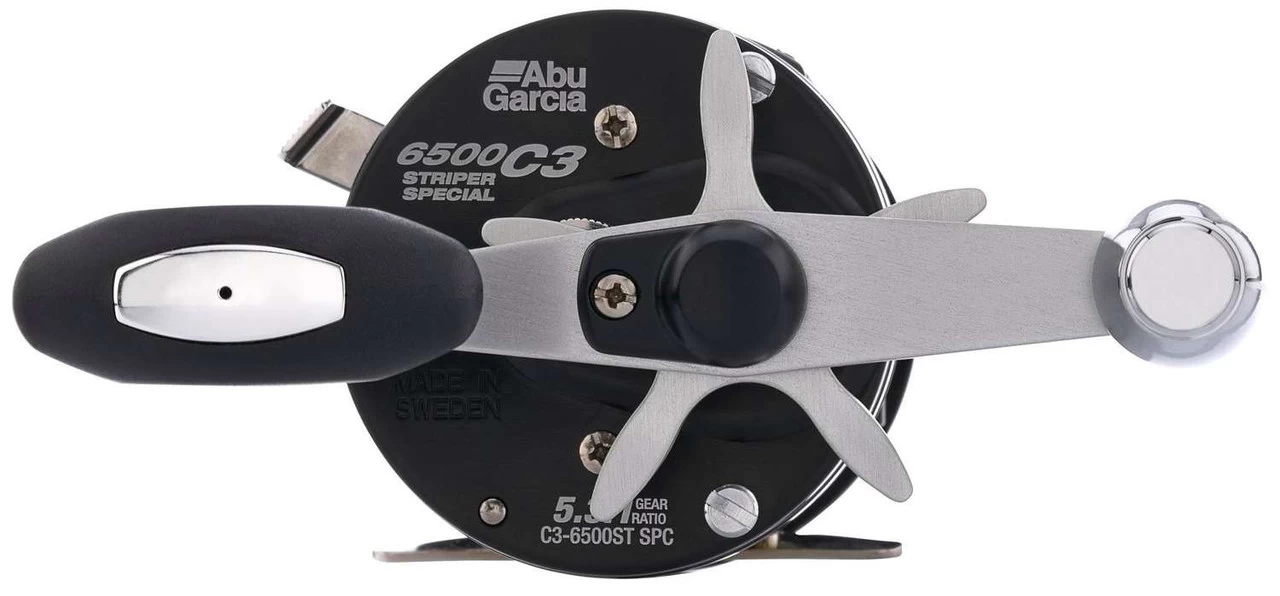 Abu Garcia C3 Striper Special Round Baitcasting Reel - Black - Image 3