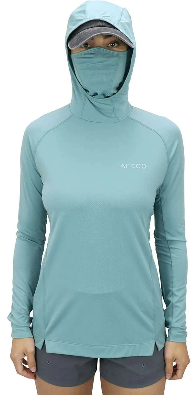 Aftco Womens Adapt Performance Hood - Aquifer - Large