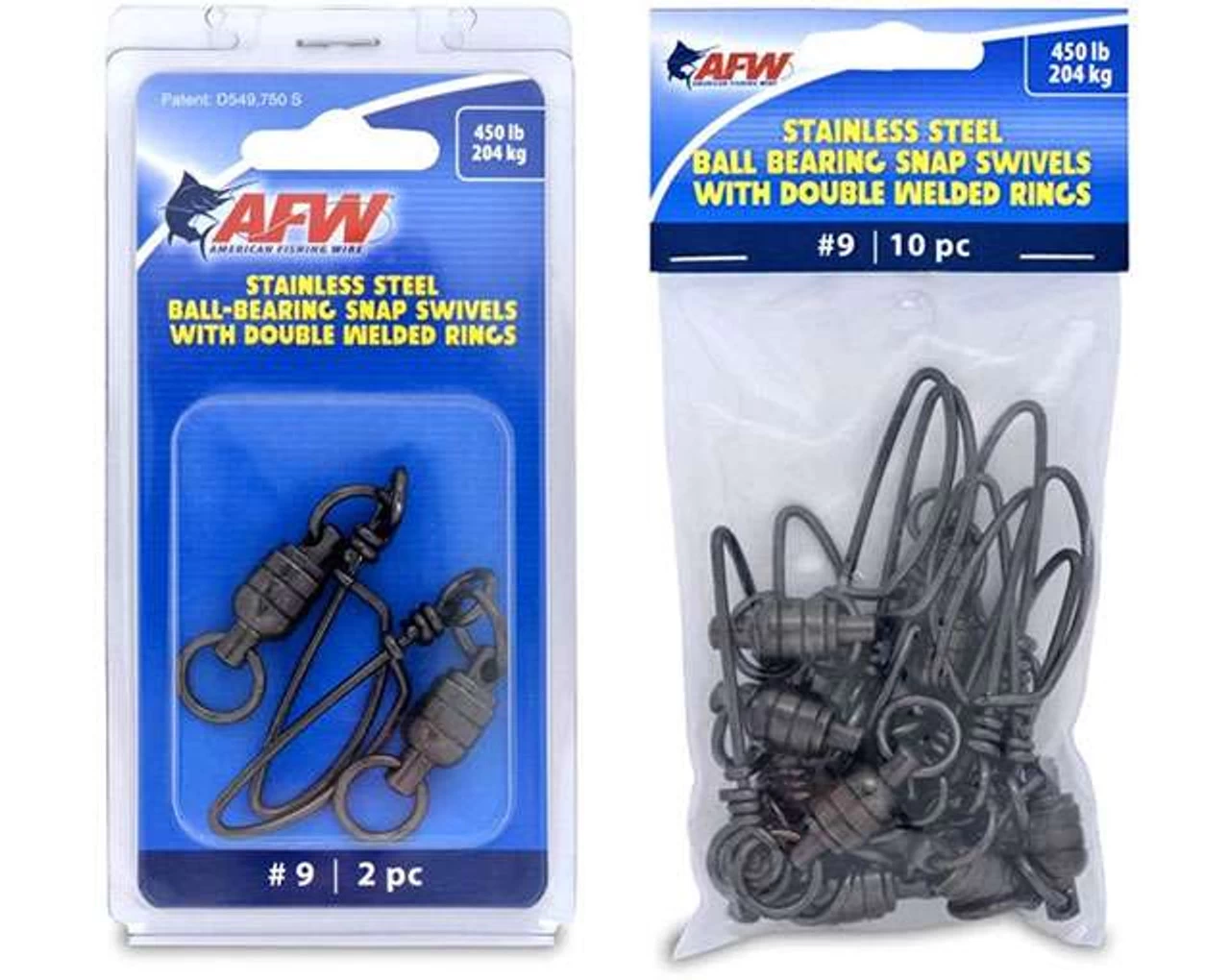 American Fishing Wire Stainless Steel Ball Bearing Snap Swivels - Image 6