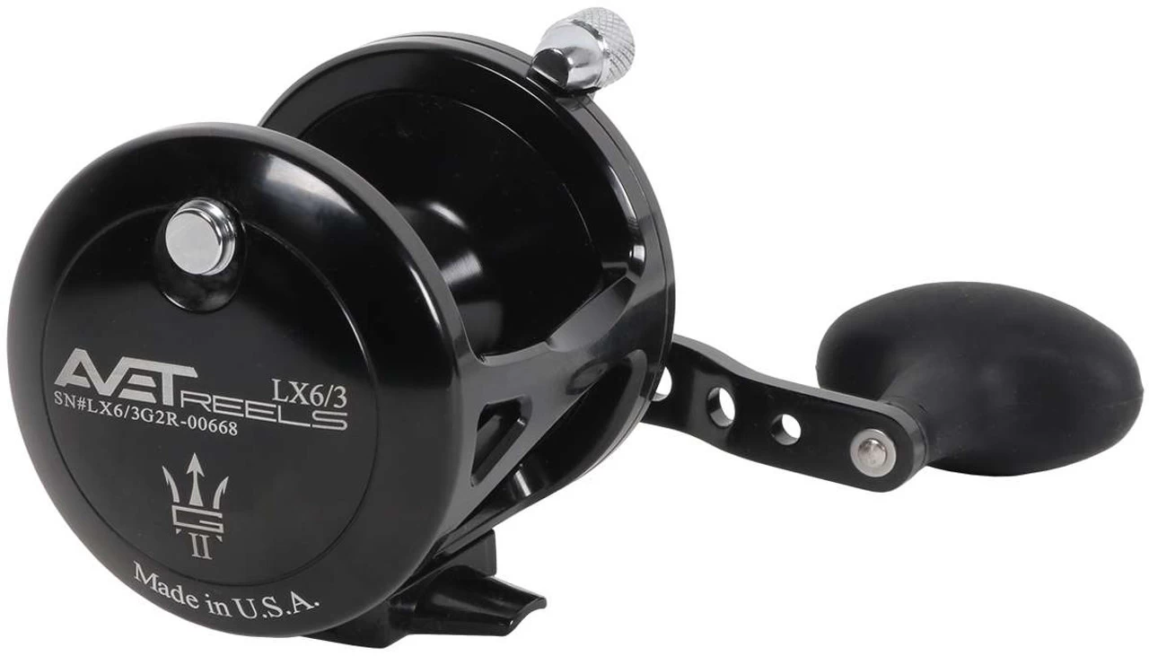 Avet LX 6/3 G2 2 Speed Reel - Black (No Glide Plate) - Image 2