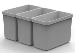 Buzbe Customizable Deep Bins - (3) 1x2D Deep Bins