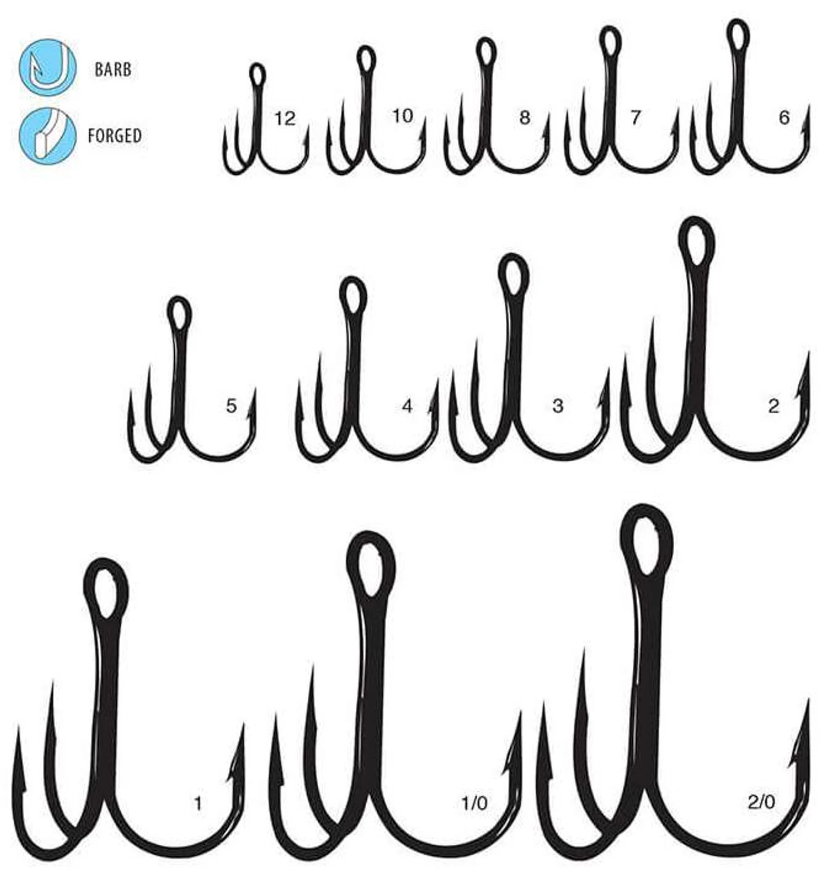 Gamakatsu Round Bend Treble Hooks - Image 2