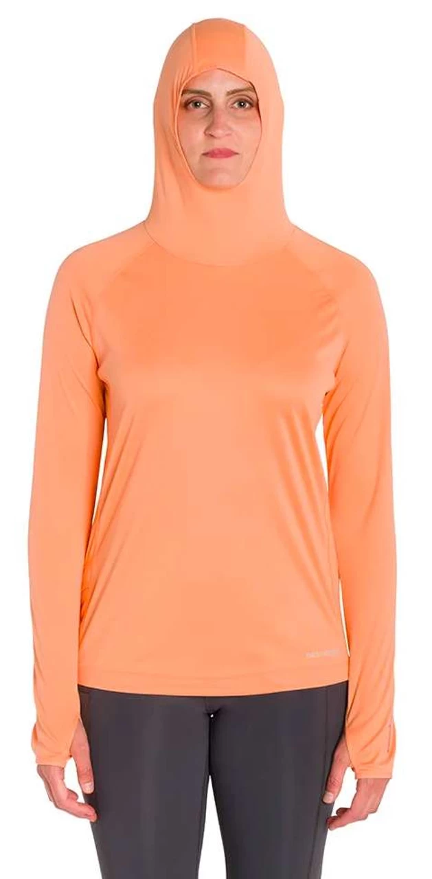 Grundens Womens Solstrale Hoodie - Coral - Large - Image 3