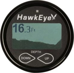 HawkEye DepthTrax 2BX In-Dash Digital Depth Temp Gauge W/ Transducer