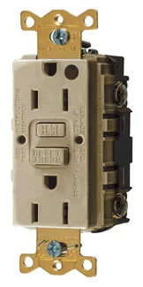Hubbell GFRST52MI GFCI Receptacle 15A 125V