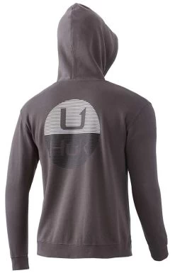 Huk Horizon Lines Hoodie - Iron - Large