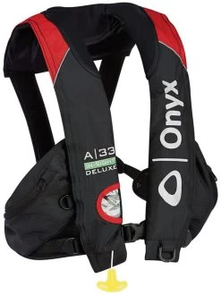 Onyx A-33 In-Sight Deluxe Tournament Automatic PFD - Black/Red