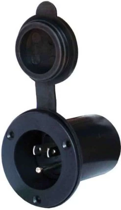 Powermania 10501 AC Plug Port - Black