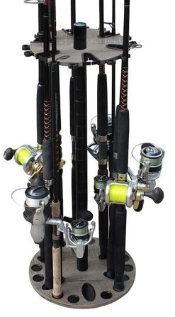 Rush Creek Creations 24 Rod Storage Floor Racks With Extension Post