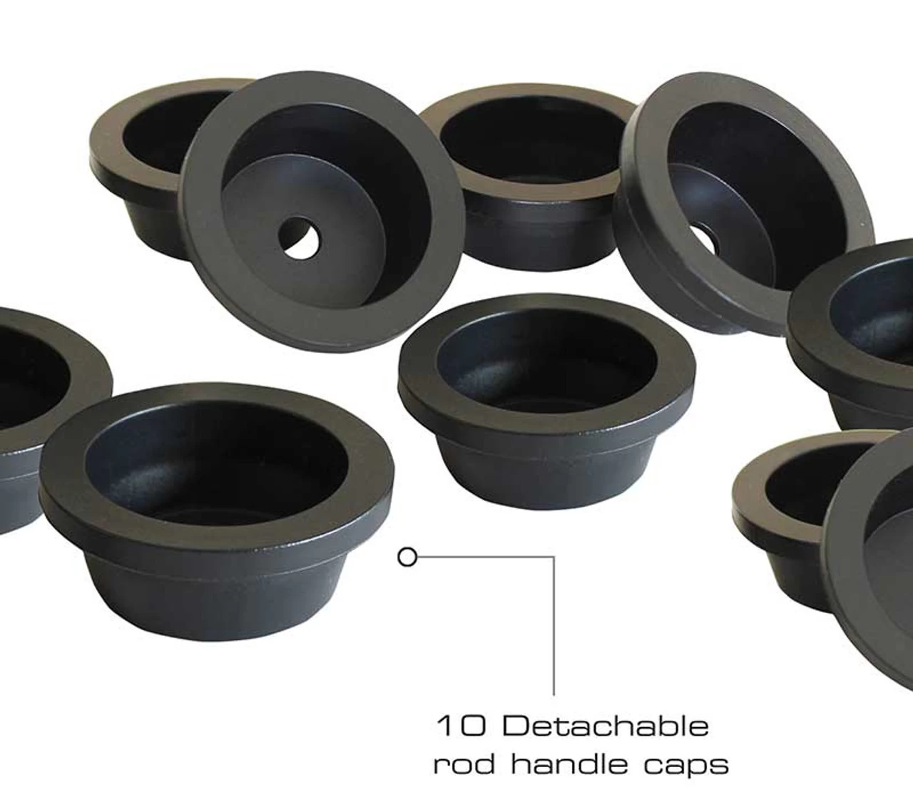 Rush Creek Creations 3-in-1 Aluminum 10 Rod Wall/Ceiling Rack - Image 3