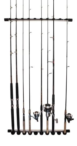 Rush Creek Creations 3-in-1 Aluminum 10 Rod Wall/Ceiling Rack