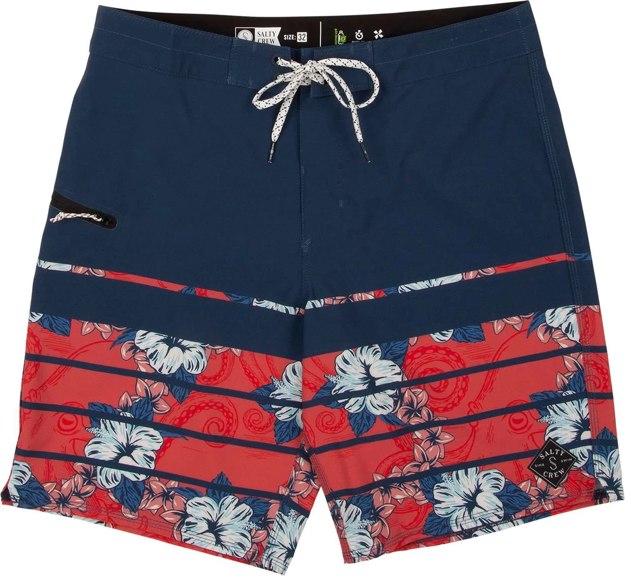 Salty Crew Dawn Patrol Boardshort - Neo Coral - 34