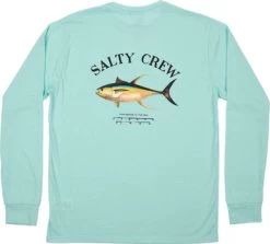 Salty Crew Ahi Mount Long Sleeve Tech T-Shirt - Sea Foam - X-Large