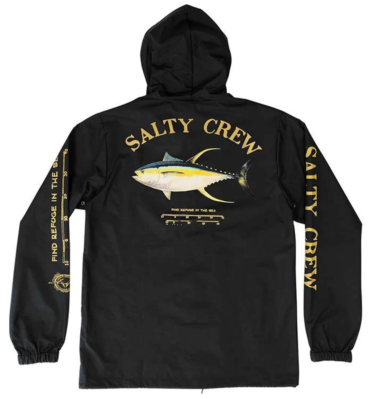 Salty Crew Ahi Mount Snap Jacket - Black - Medium - Image 2