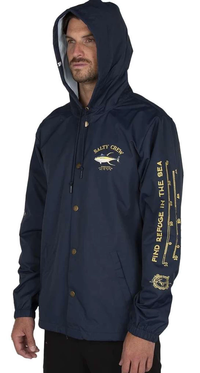 Salty Crew Ahi Mount Snap Jacket - Navy - Medium - Image 3