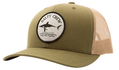 Salty Crew Bruce Retro Trucker Hat - Moss/khaki
