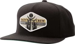 Salty Crew High Tail 5 Panel Hat - Black