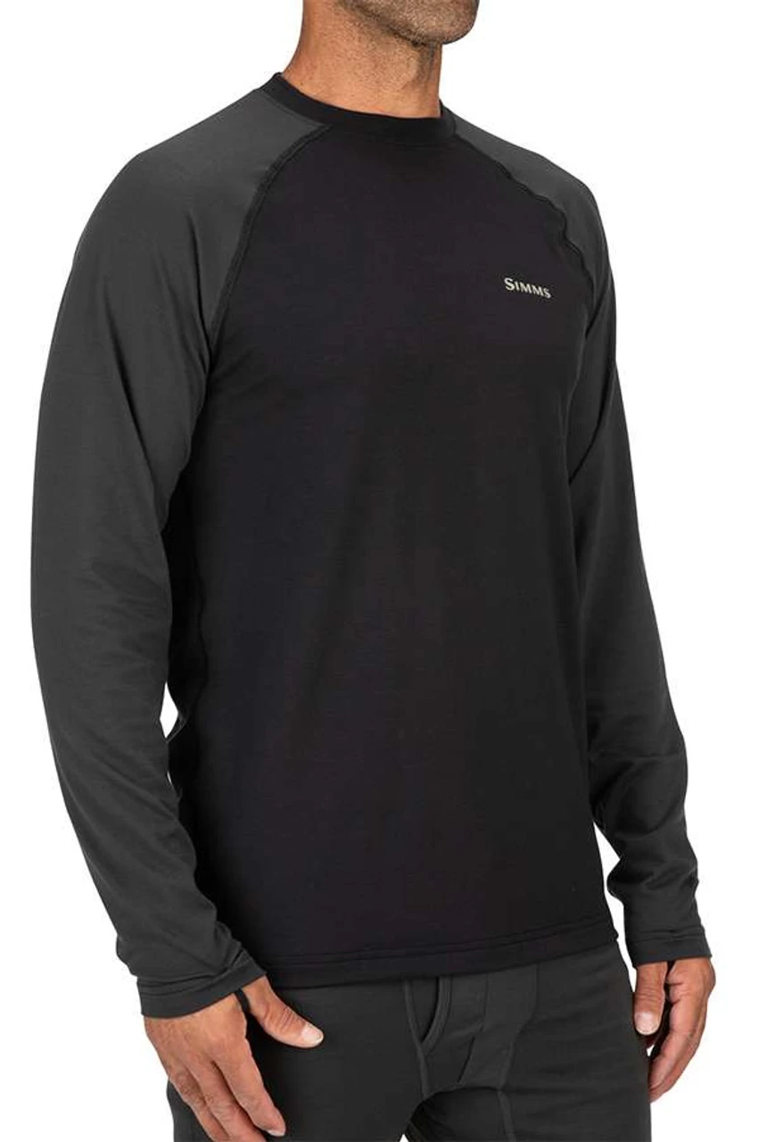 Simms Lightweight Base Layer Top - Black - X-Large - Image 2