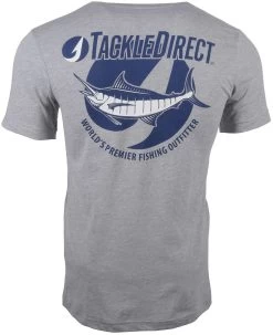TackleDirect Marlin Short Sleeve T-Shirt - Heather Grey - X-Large