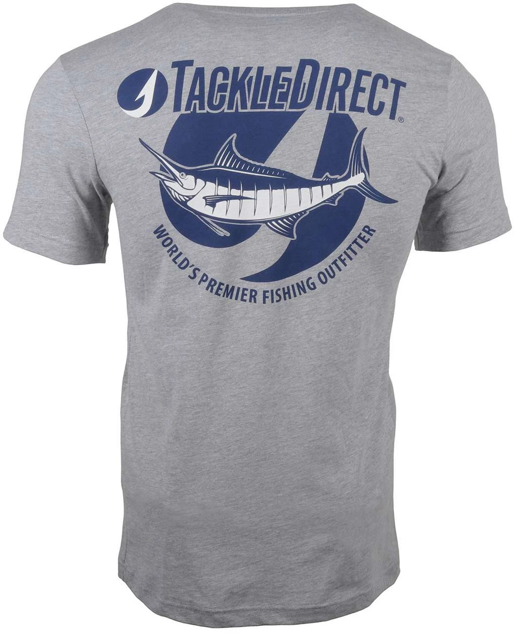 TackleDirect Marlin Short Sleeve T-Shirt - Heather Grey - X-Large