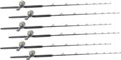 TackleDirect Platinum Hook / Shimano Tyrnos TYR30II White Marlin Package W/ 6 Combos