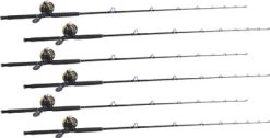 TackleDirect Silver Hook / Shimano TLD TLD30IIA White Marlin Package W/ 6 Combos