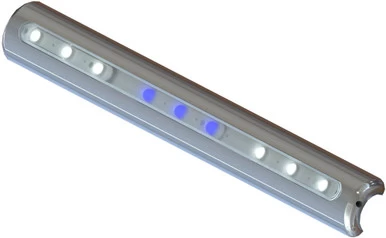 TACO LED T-Top Light - Pipe Mount - White/Blue LEDs