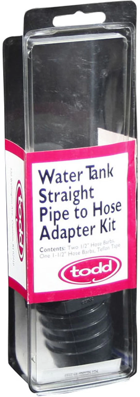 Todd 93-2222 Water Tank Straight Pipe-to-Hose Adaptor Kit - Image 2