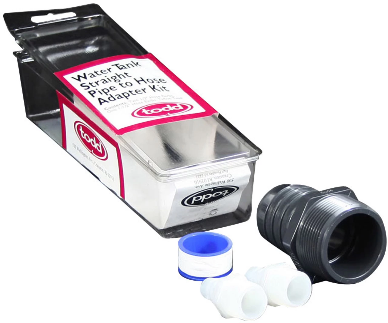 Todd 93-2222 Water Tank Straight Pipe-to-Hose Adaptor Kit