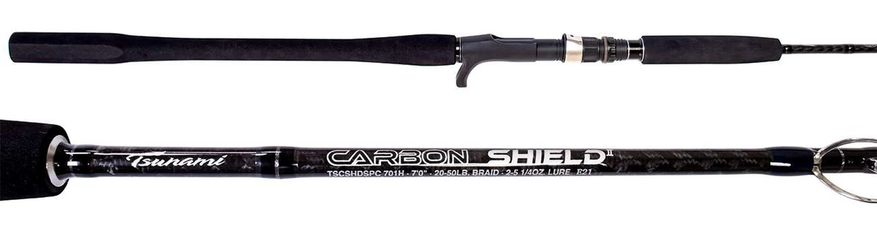 Tsunami Carbon Shield II Slow Pitch Jigging Rods
