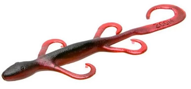 Zoom Lizard Bait - 6in - Red Shad